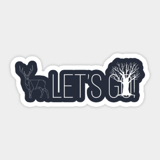 Let's Go Sticker